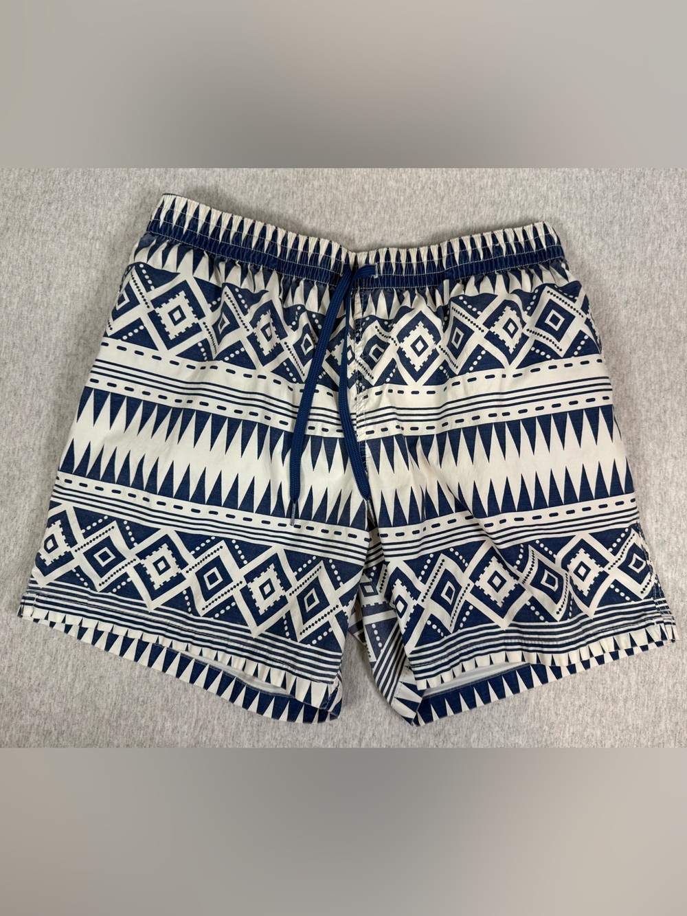 Chubbies Classic Aztec Swim Trunks Navy/Cream - Size Large